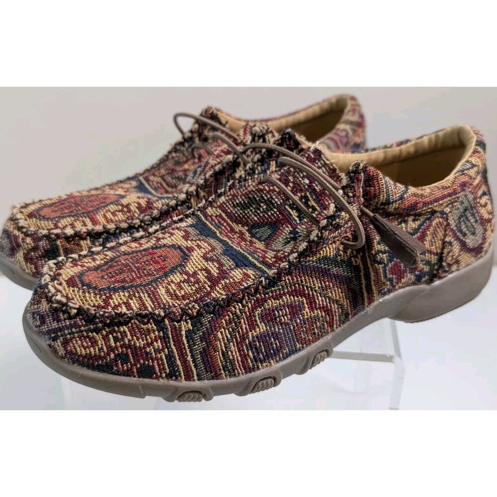 Roper Casual Shoes Womens Canvas Vintage Pattern 09-021-1791-2700 Size US 6